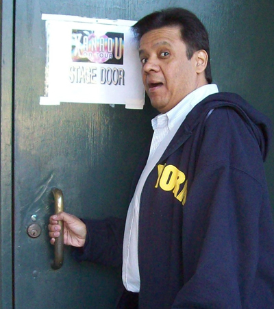 John Garcia arriving at the Music Hall at Fair Park